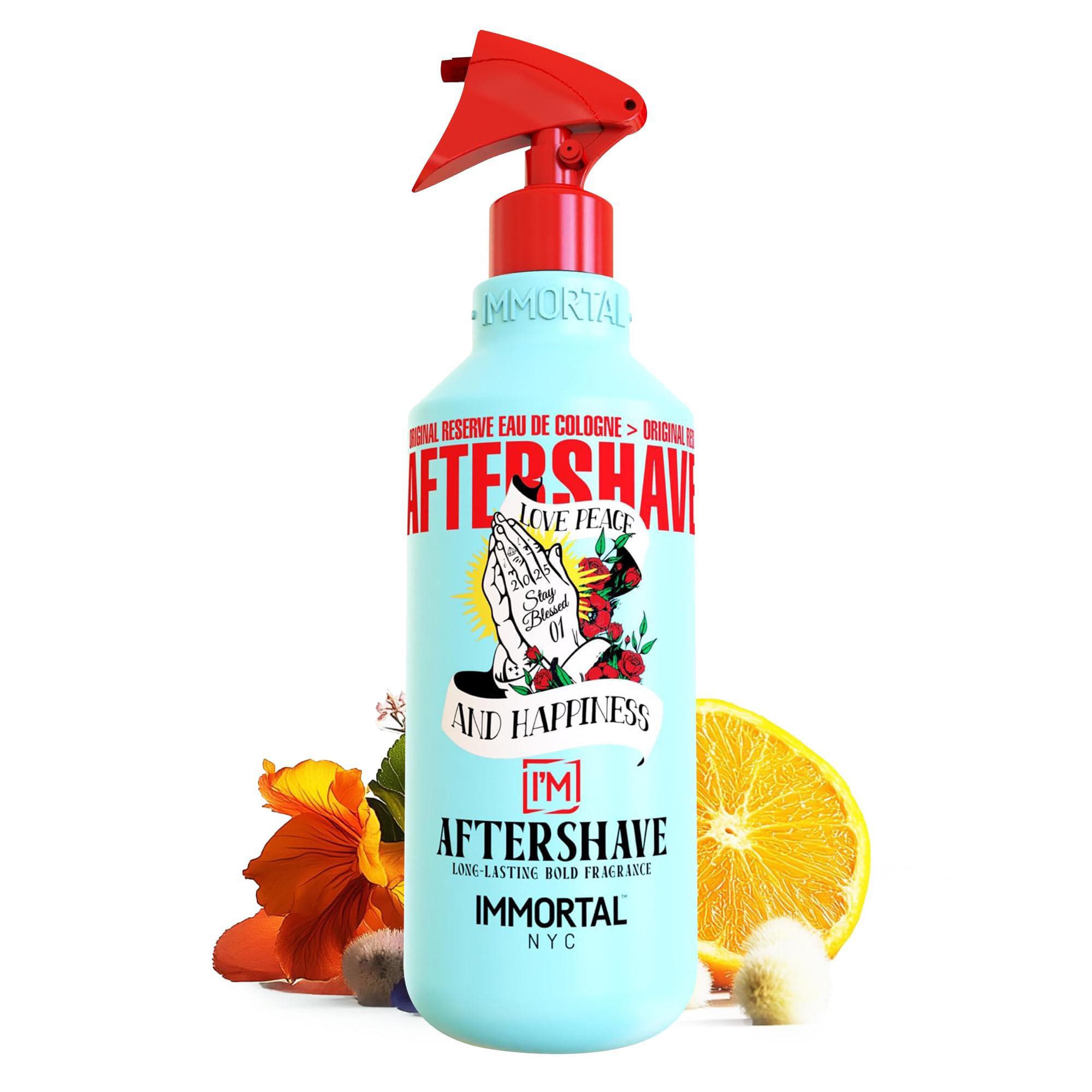 Immortal NYC Stay Blessed 01, After Shave Spray Premier Men's Cologne, 17 oz